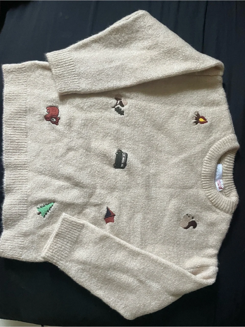 Zara Cream Knit Children's Sweater